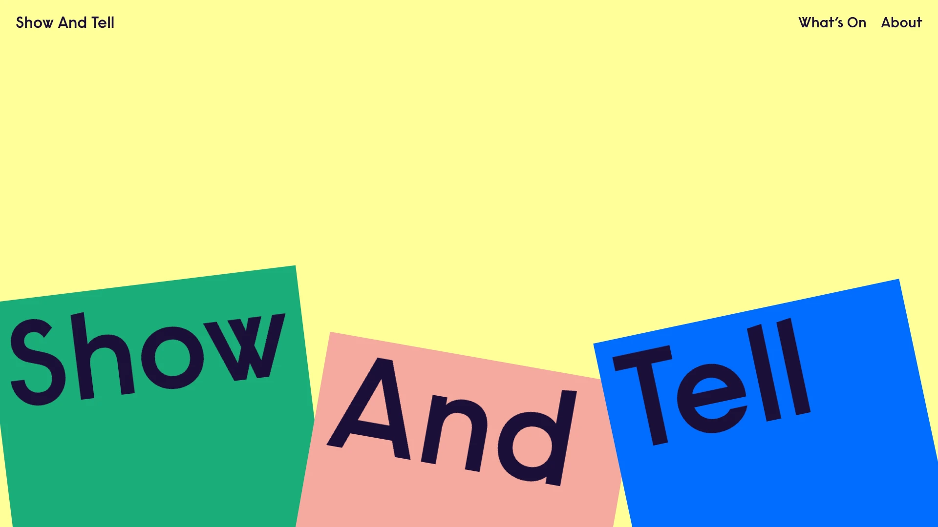 Show And Tell  element preview