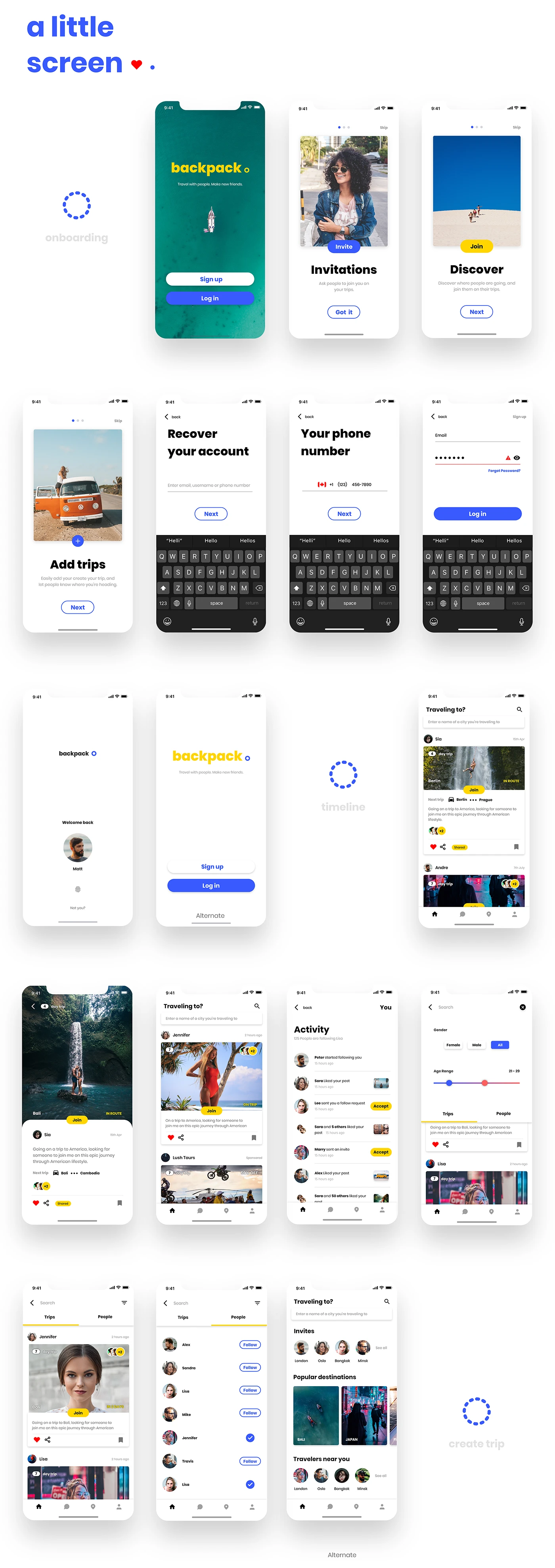 Backpack - UI Kit Free for Adobe XD - 4