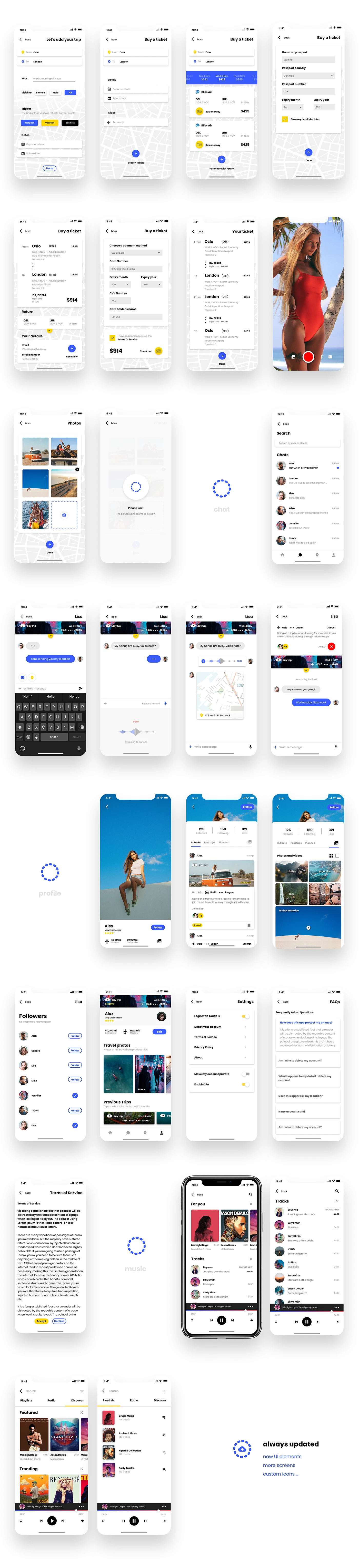Backpack - UI Kit Free for Adobe XD - 5