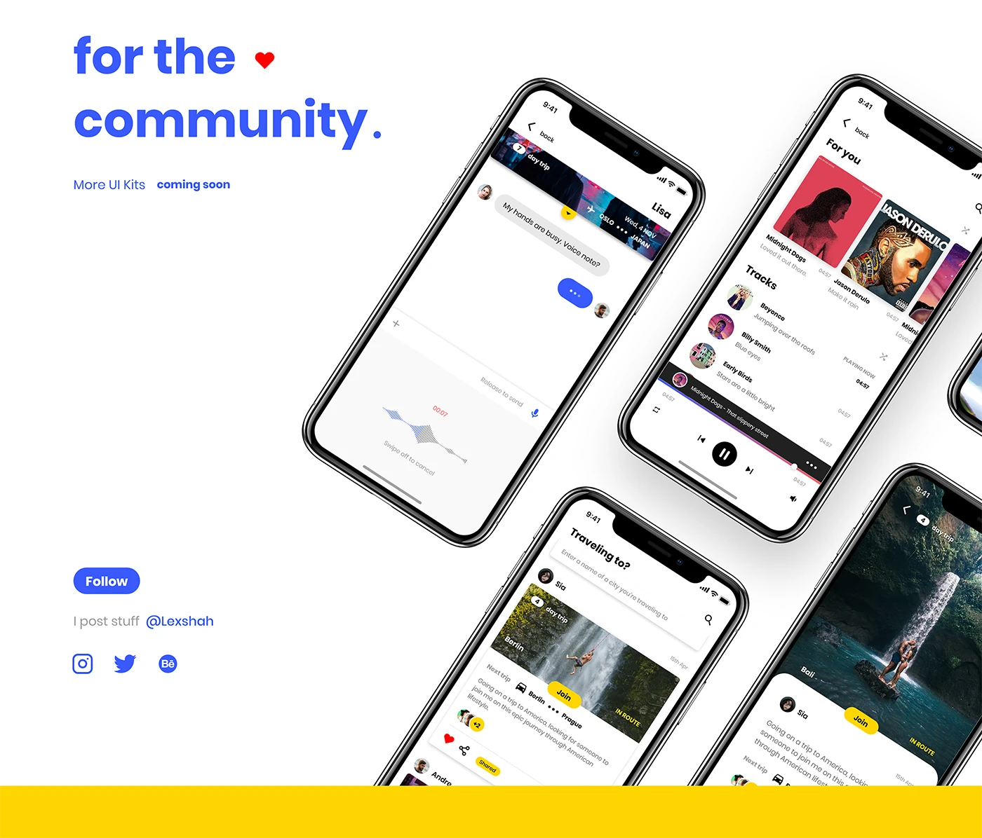 Backpack - UI Kit Free for Adobe XD - 6