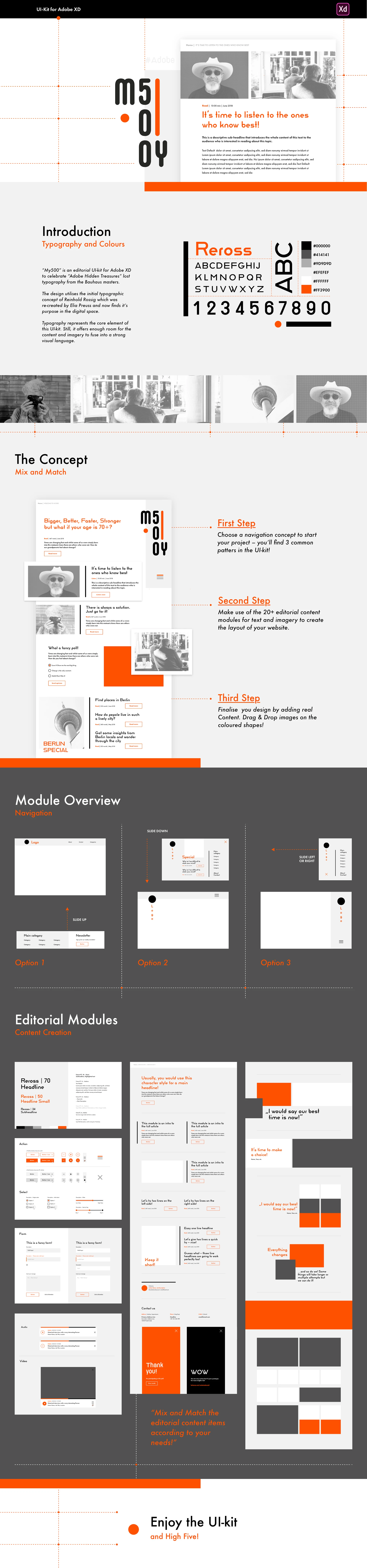 Bauhaus UI Kit for Adobe XD - 1