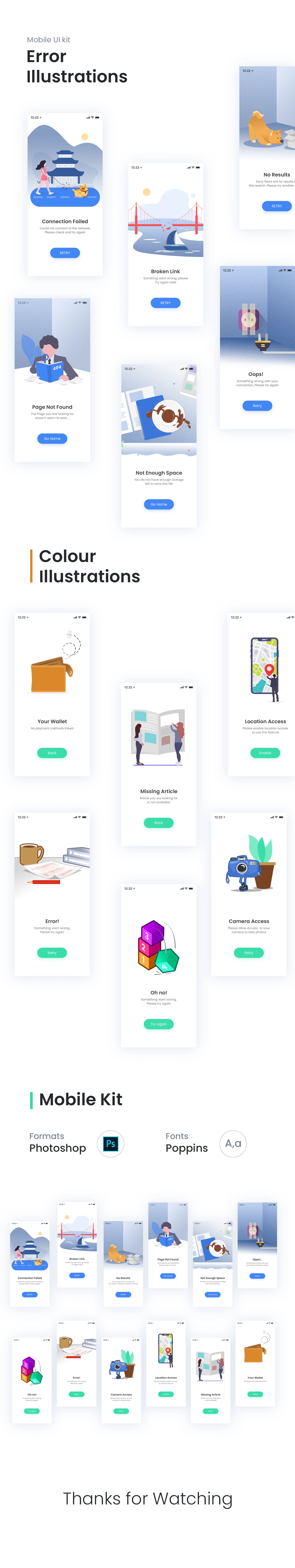 Error Illustration Screens - 1