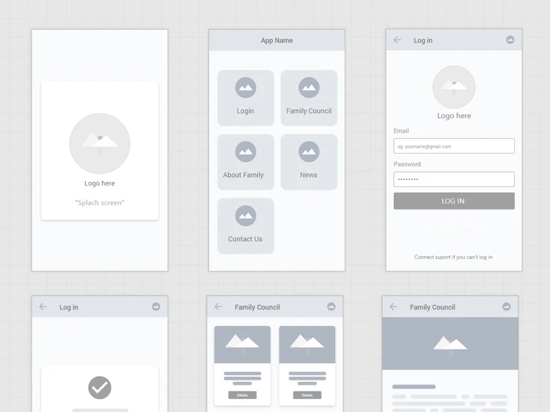Free Wireframe Kits for Adobe XD freebie preview