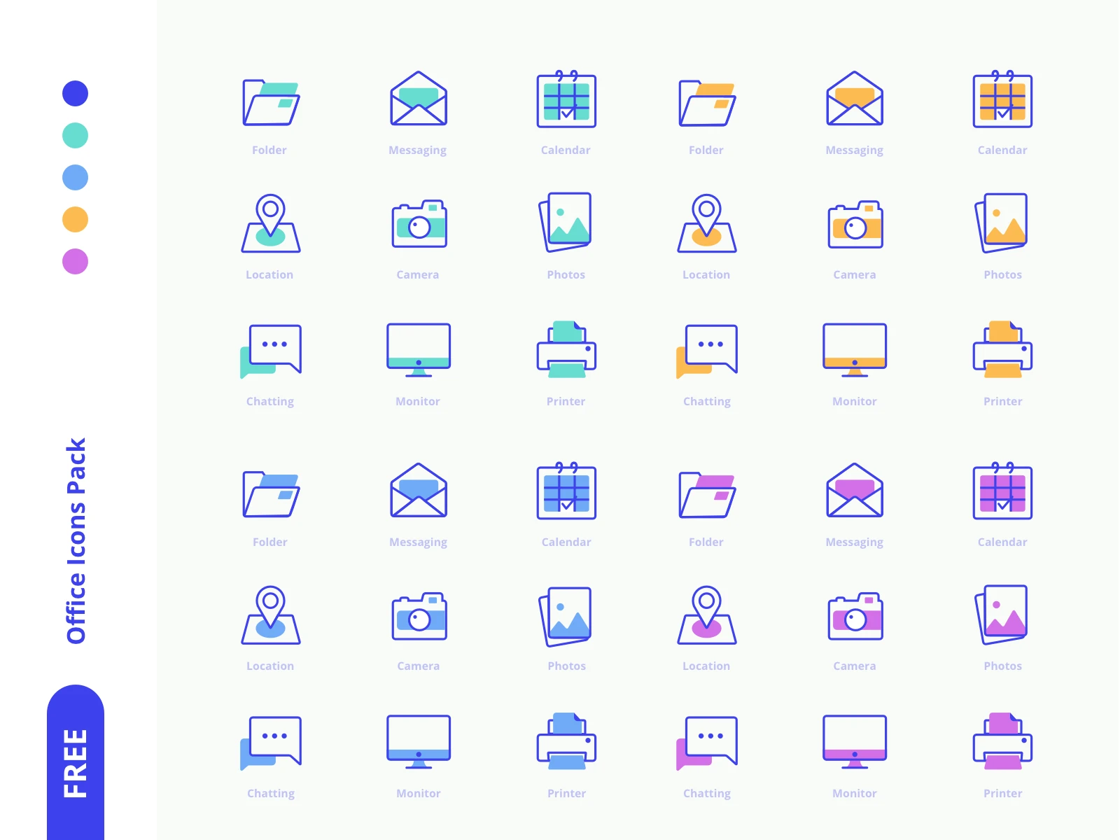Freebies Office Icons Pack - 1