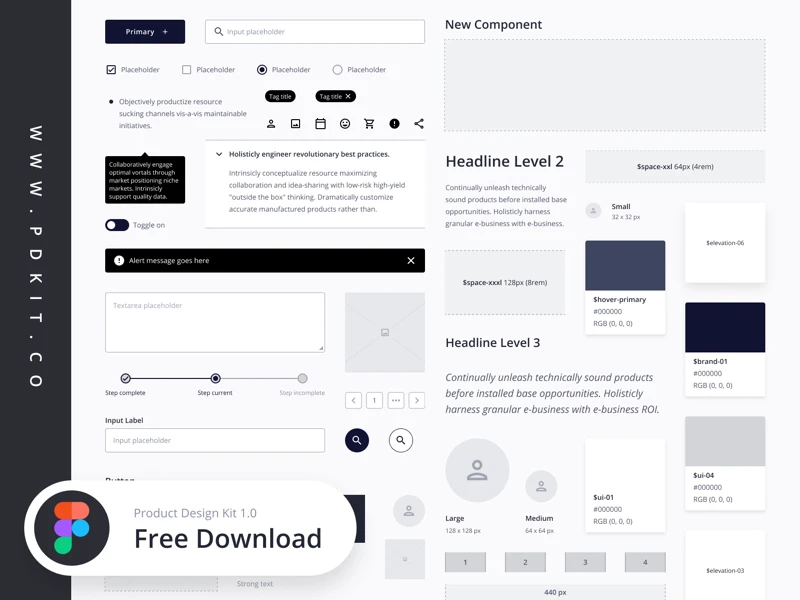 Product Design Kit for Figma freebie preview