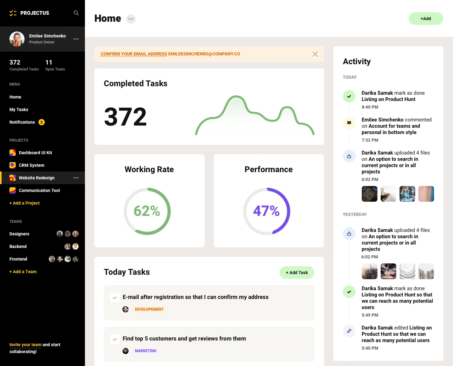 Project Management Tool UI Kit - 3