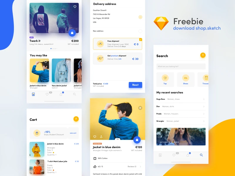 UI Shop Kit Freebie freebie preview