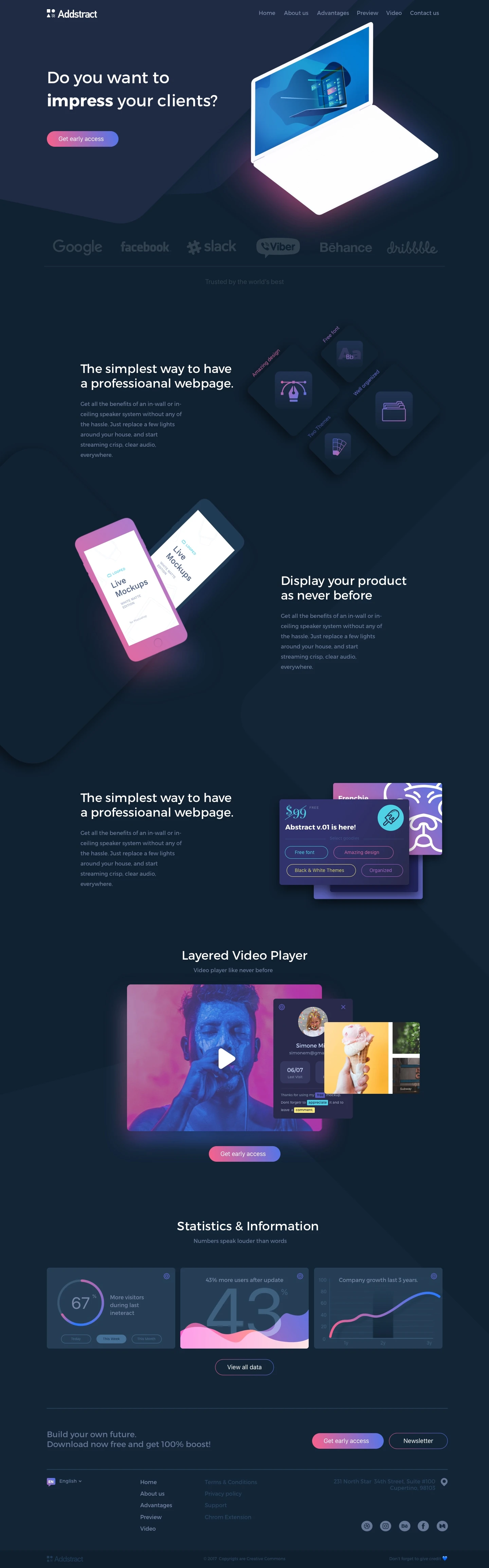 Addstract Free UI Kit - 2