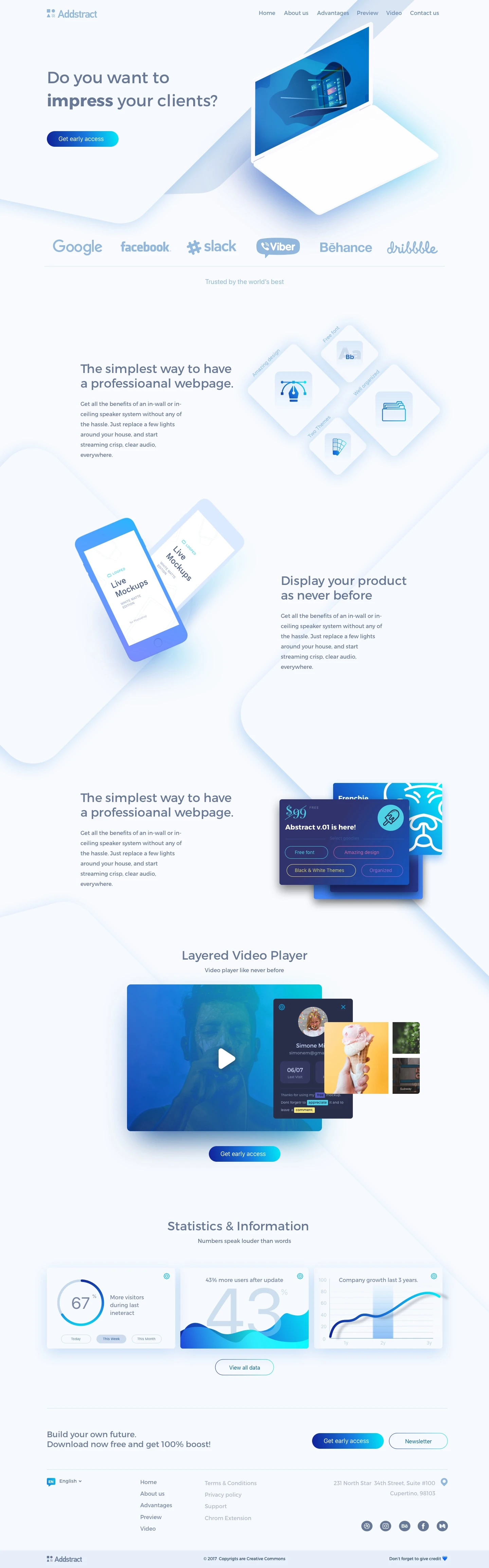 Addstract Free UI Kit - 1