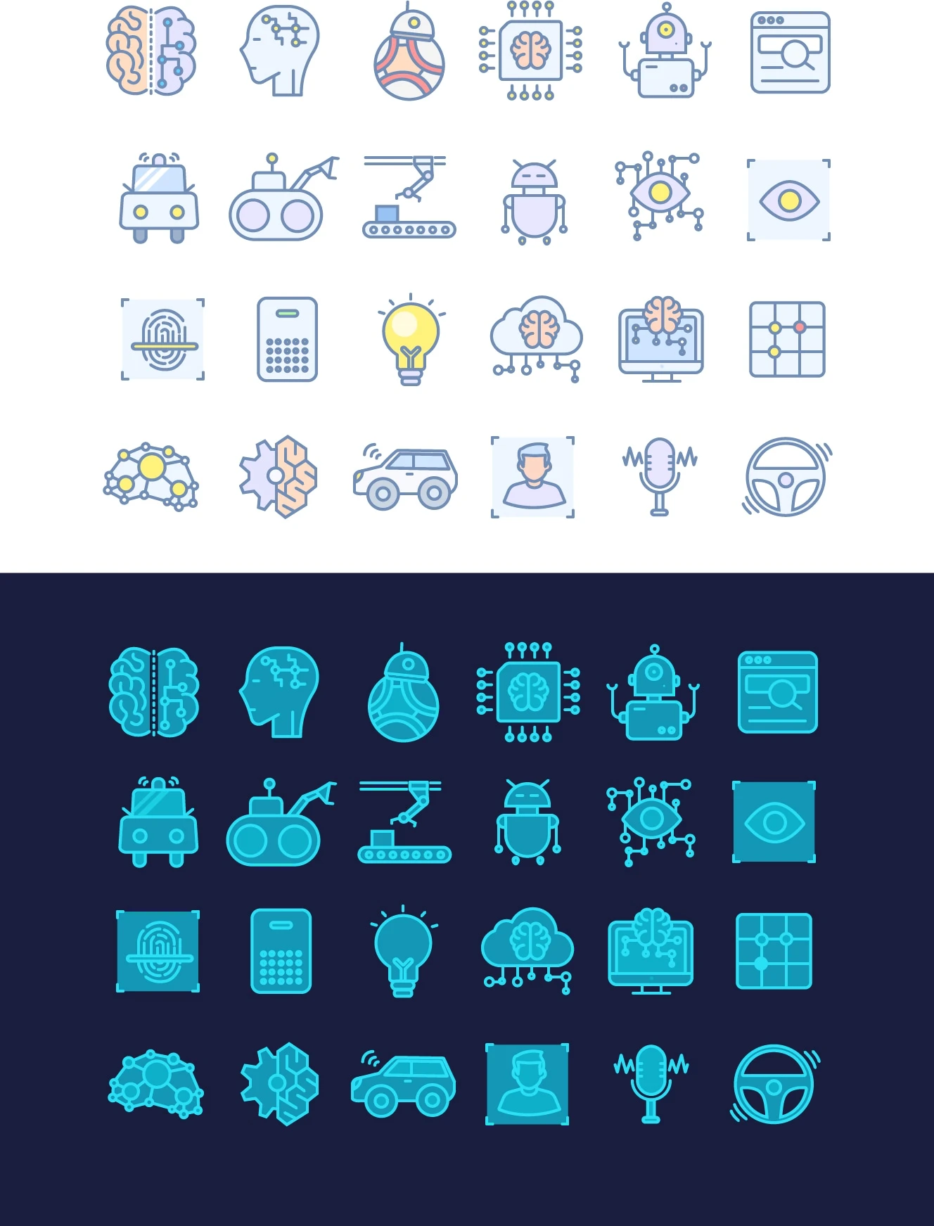 AI Free Icon Set by Xiaojianjian - 1