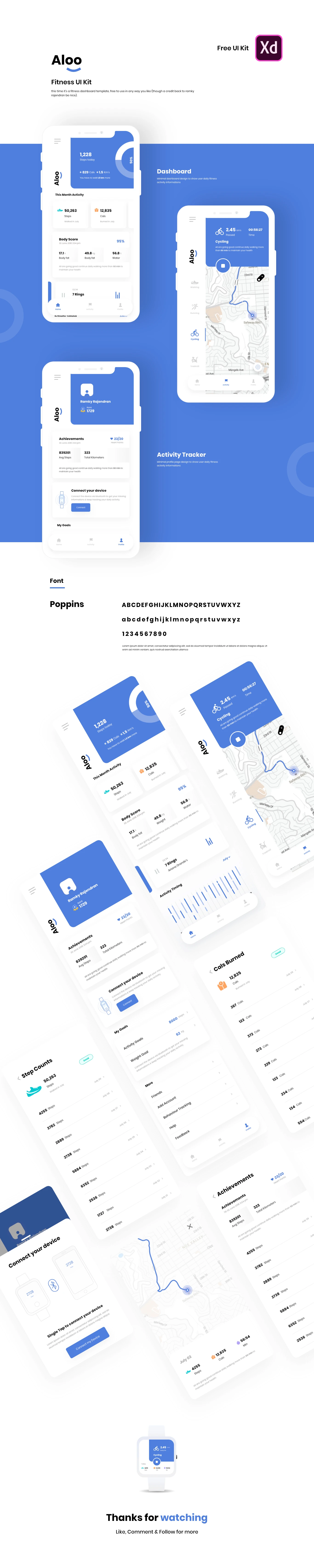 Aloo - Fitness UI Kit for Adobe XD - 1