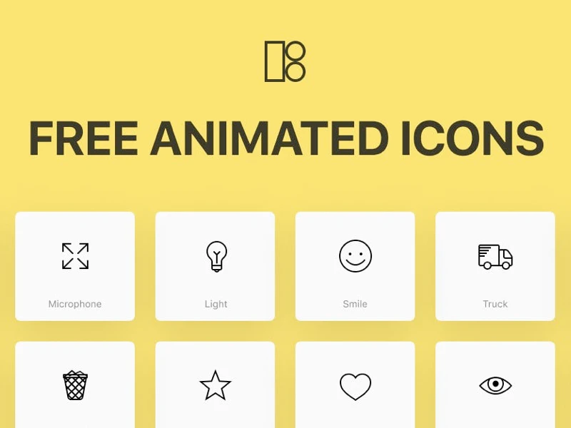 Animated Icons - 200 Free Icons freebie preview