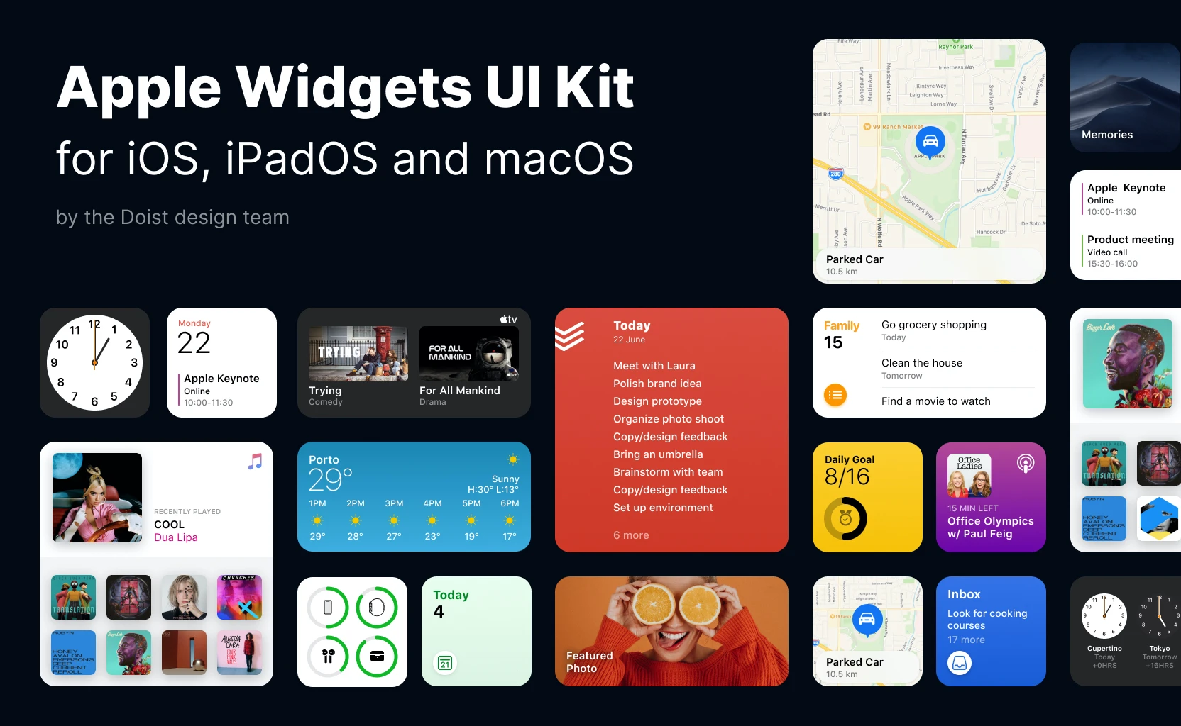 Apple Widgets UI Kit for Figma - 1