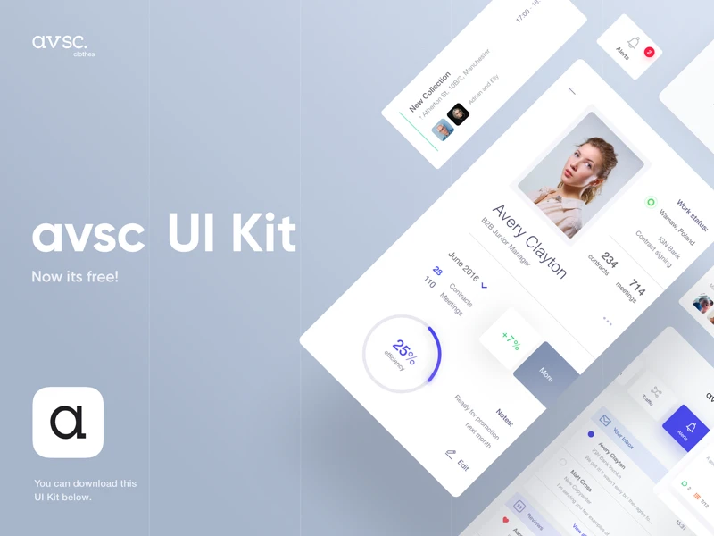 Avsc Free UI Kit freebie preview