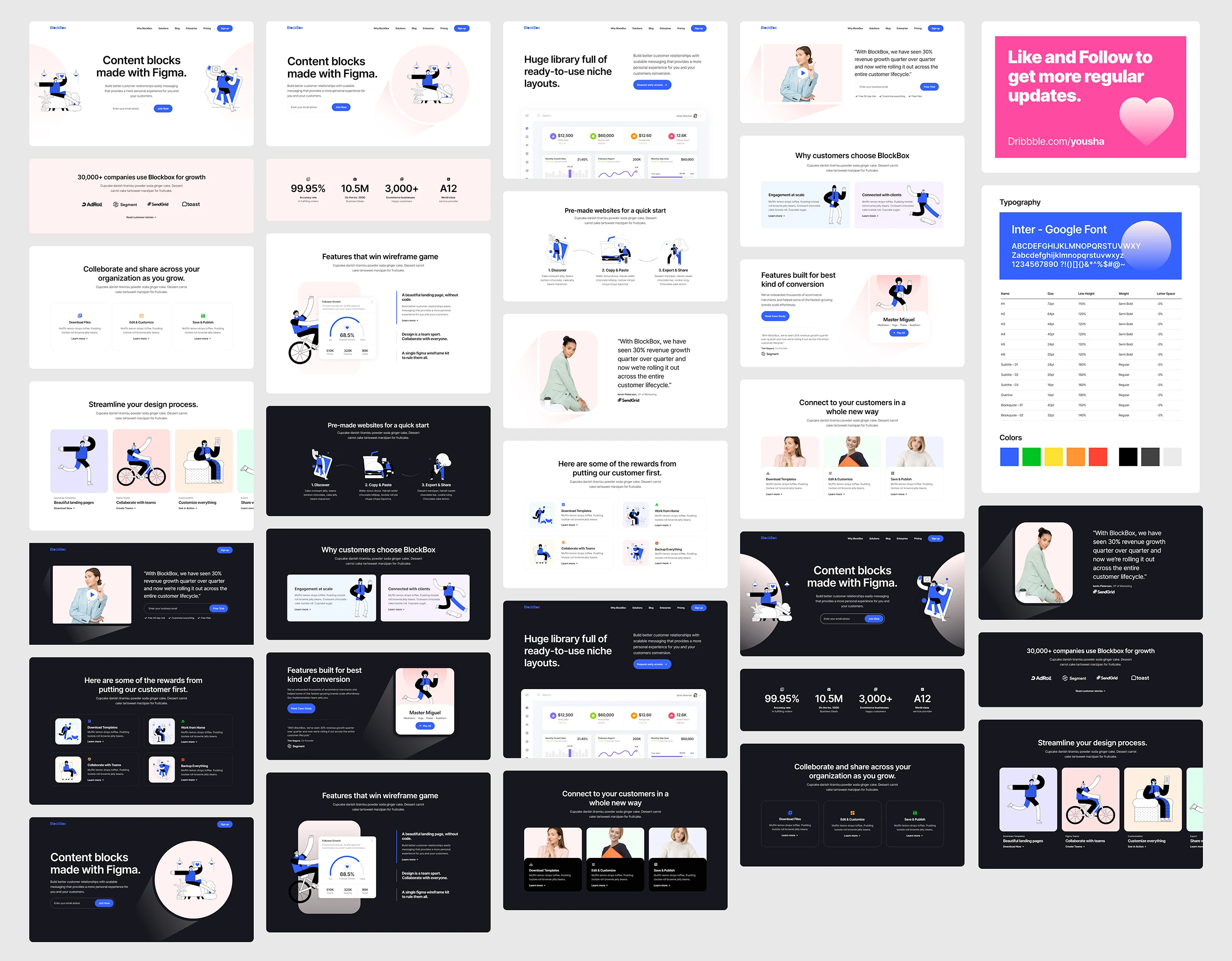 Blockbox Wireframe UI Kit for Figma - 3