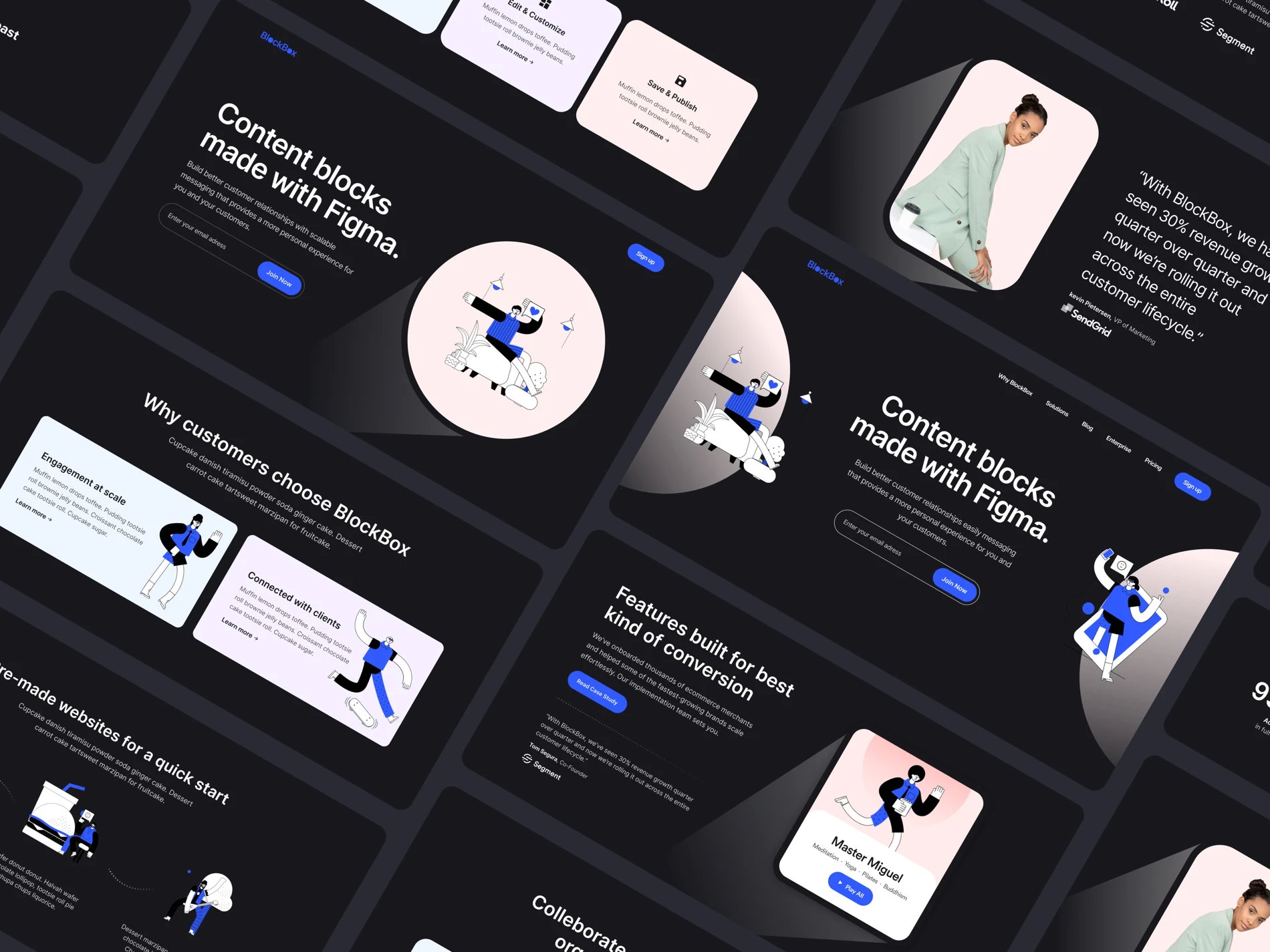 Blockbox Wireframe UI Kit for Figma - 1