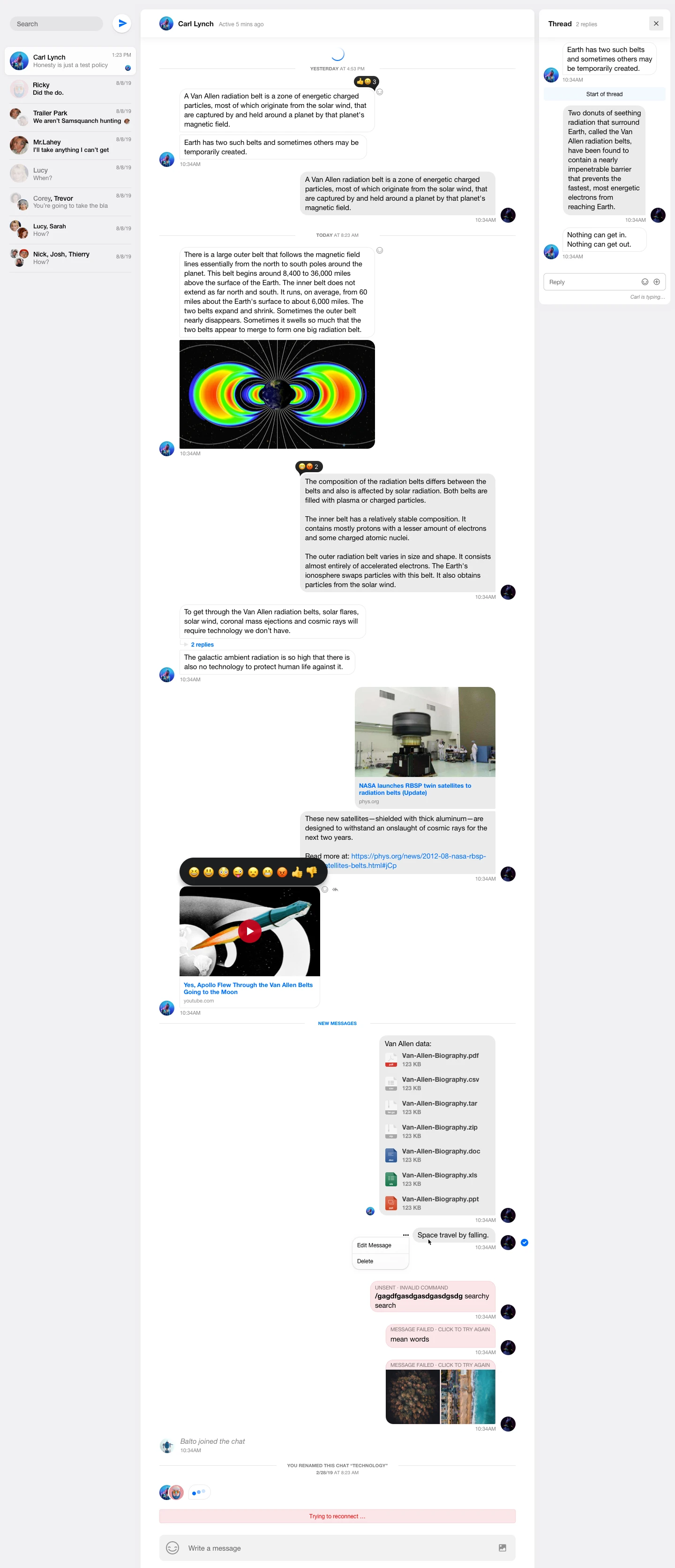 Chat Messaging UI Kit for Sketch - 2