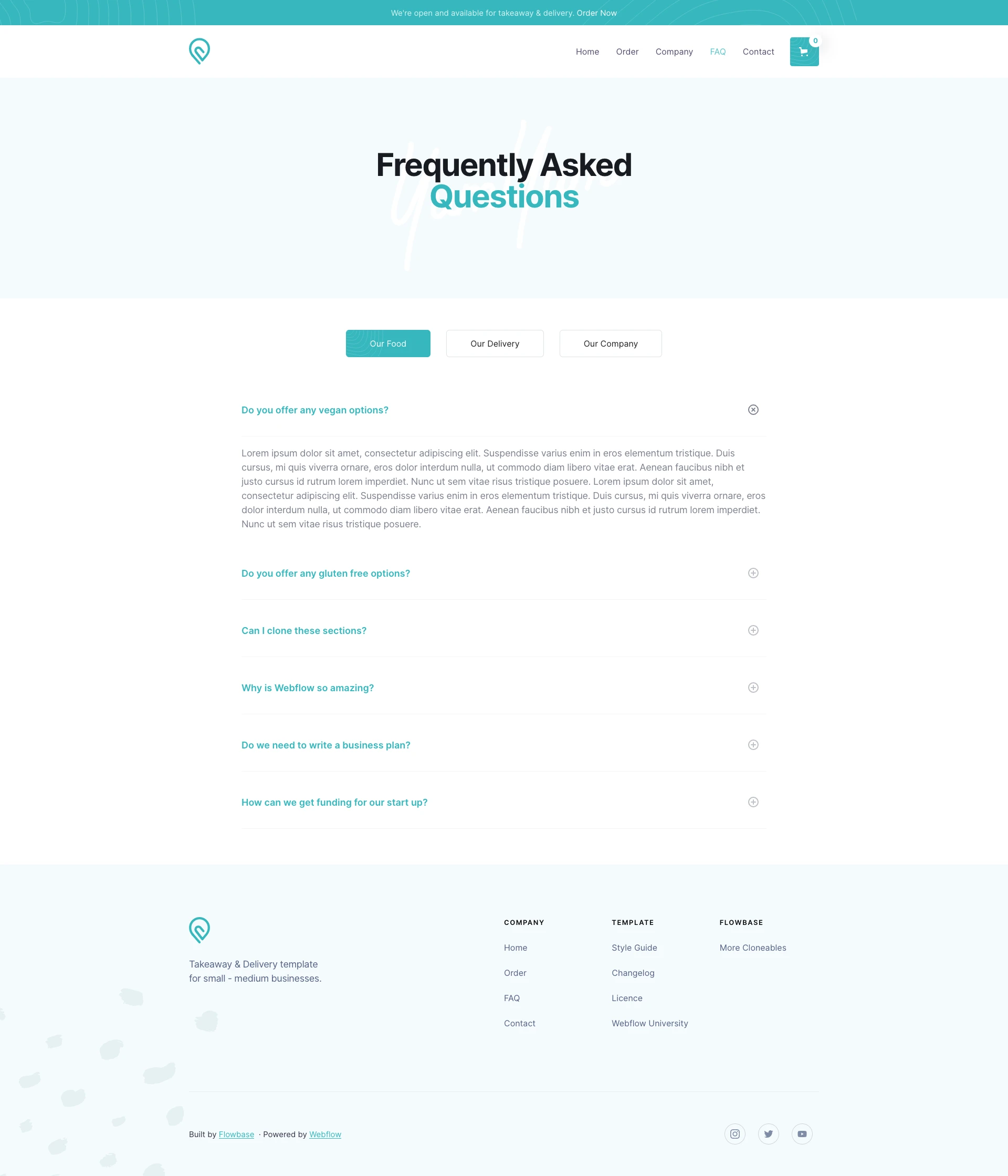 Chomp Restaurant - Free Webflow Template - 4