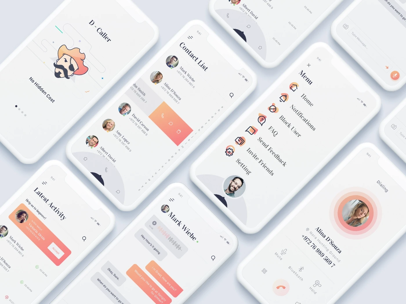 D-Caller Mobile UI Kit - 1