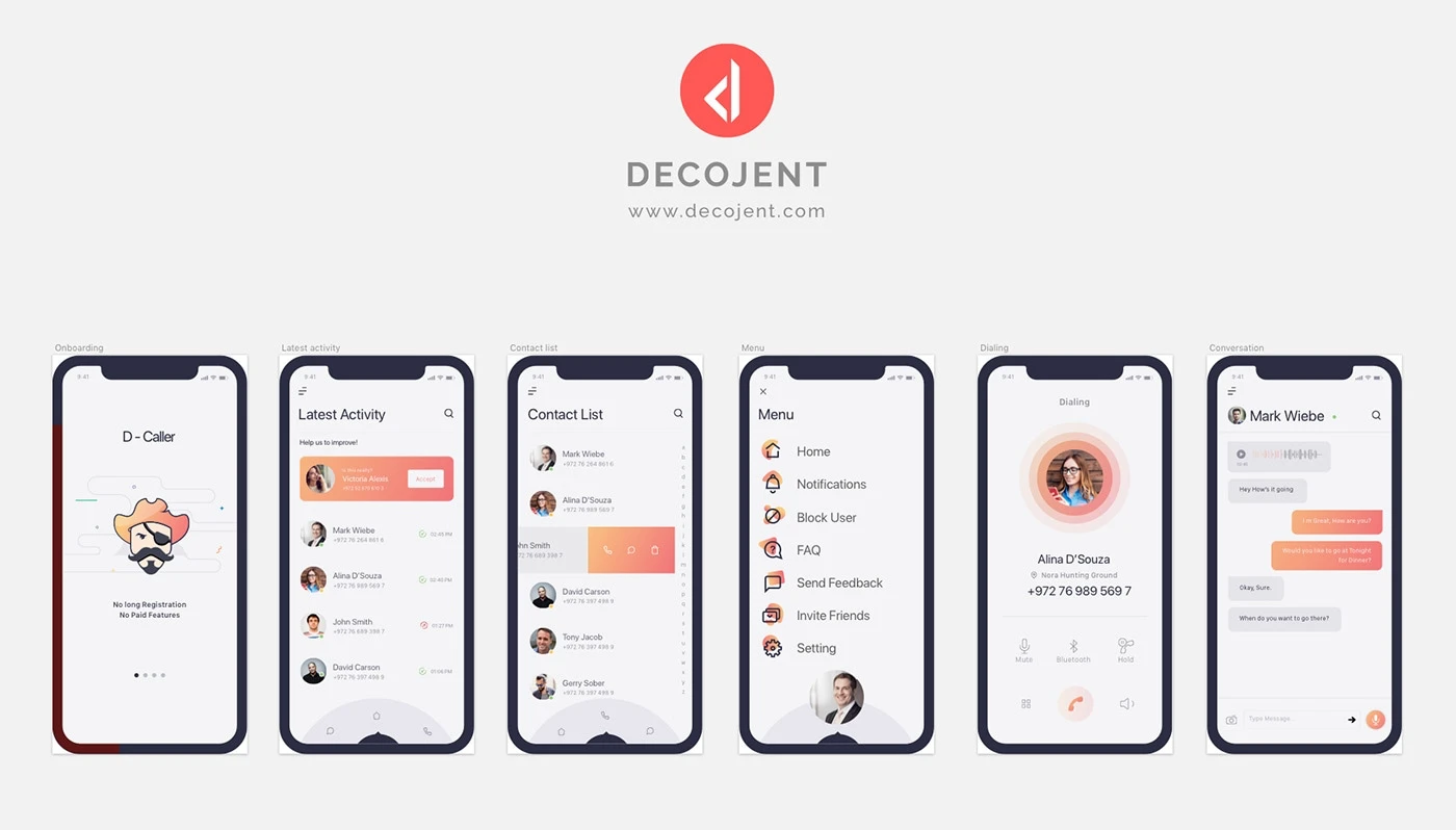 D-Caller Mobile UI Kit - 2