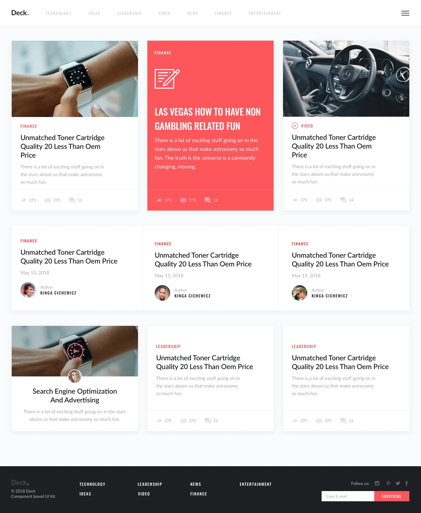 Deck Card UI Kit - 1