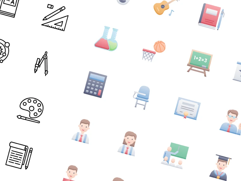 53 Education Free Icons freebie preview