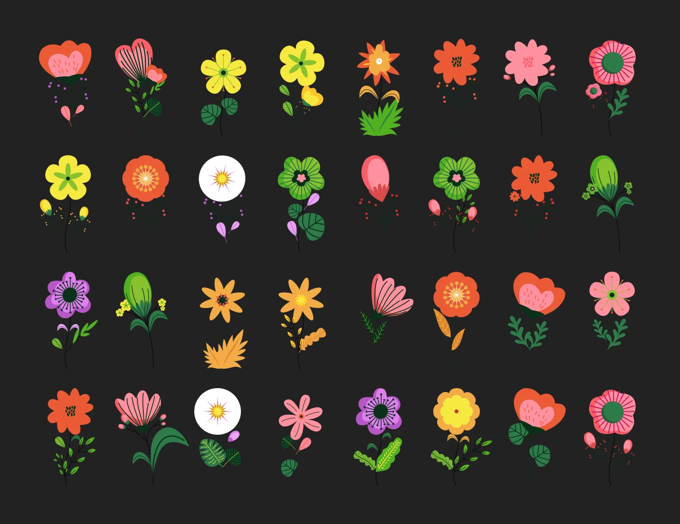 Flower Patterns Free Illustration for Figma - 2