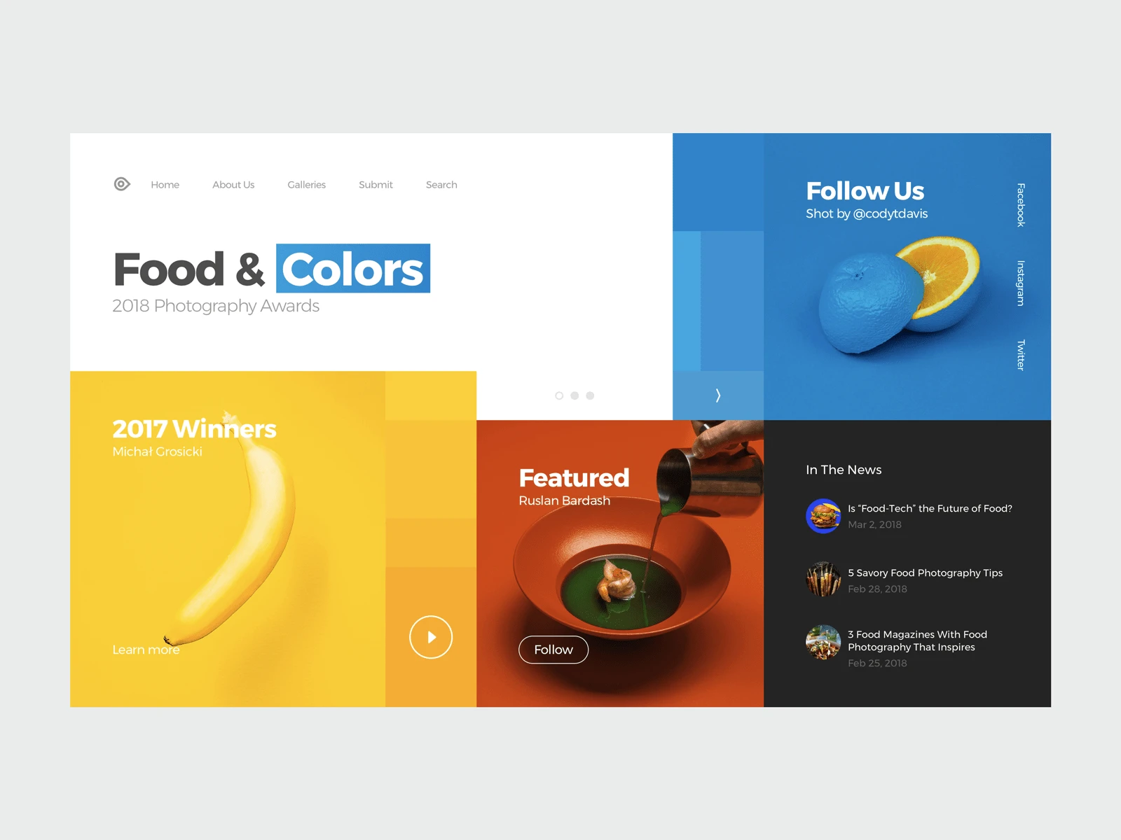 Food Photography Awards Website - 1