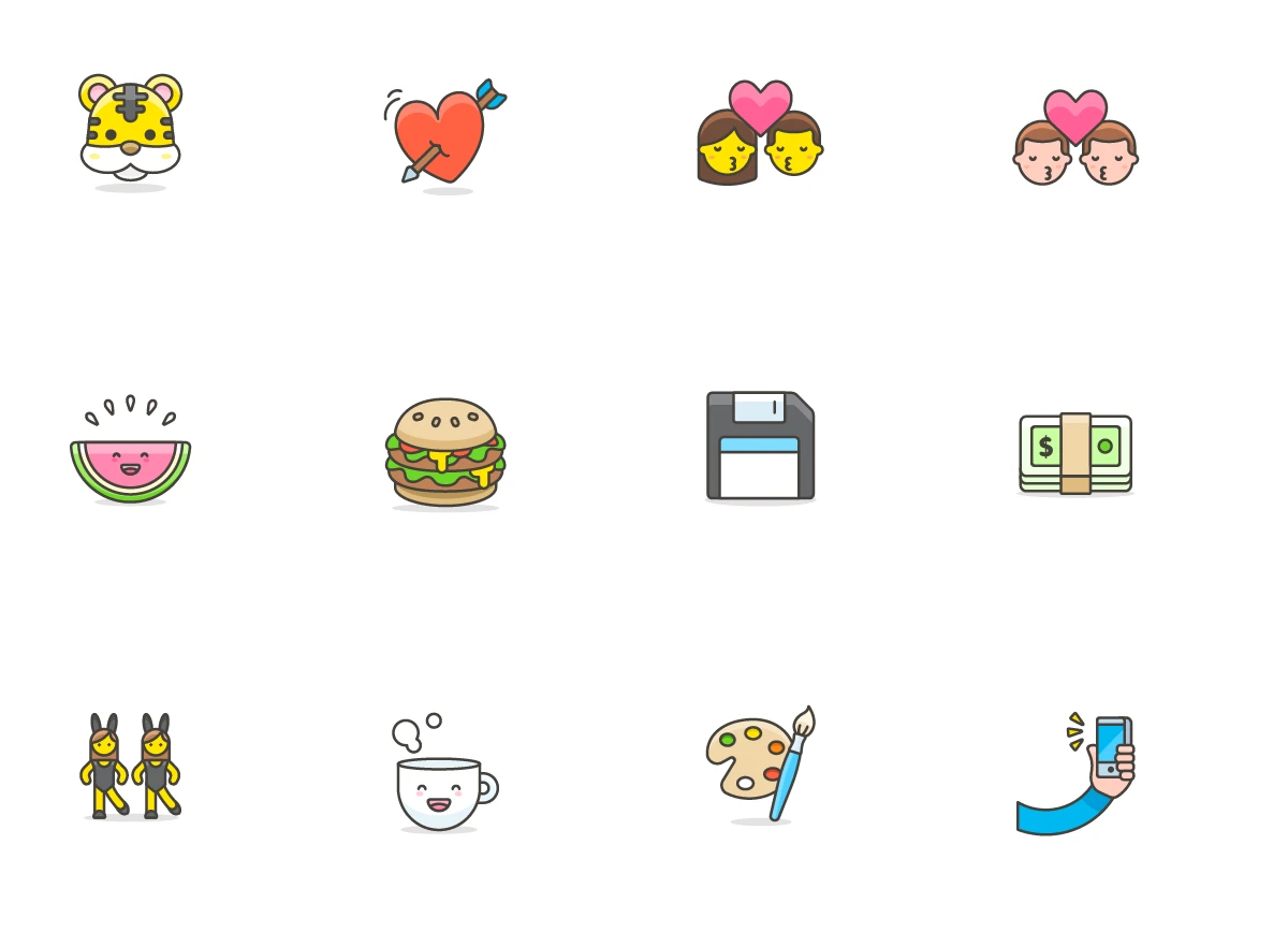 780+ Streamline Emoji - 3
