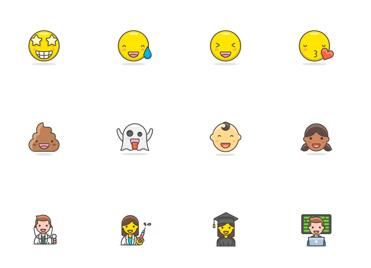 780+ Streamline Emoji - 4
