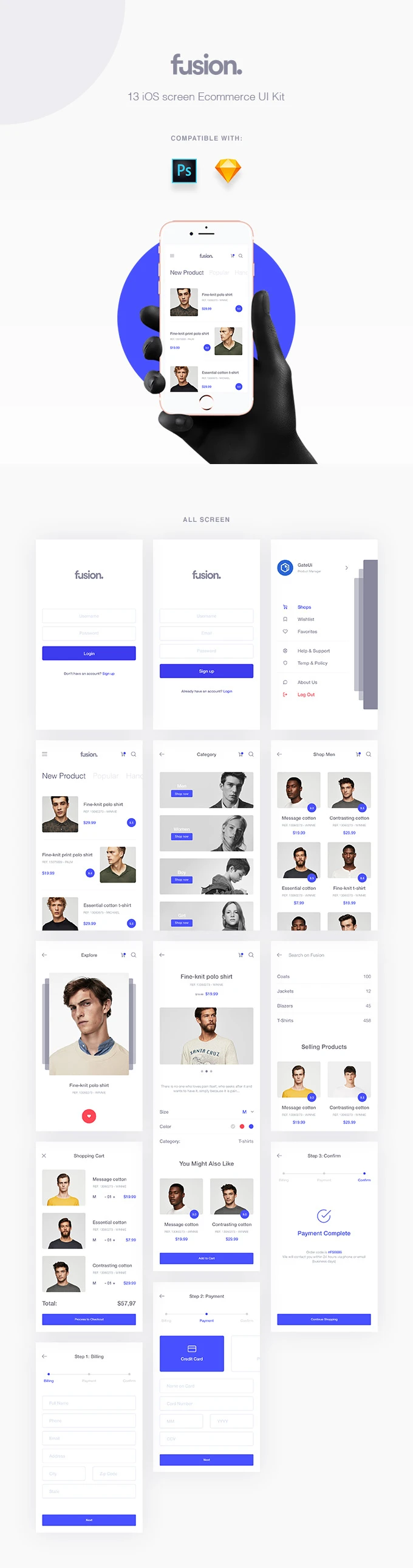 Fusion eCommerce UI Kit - 1