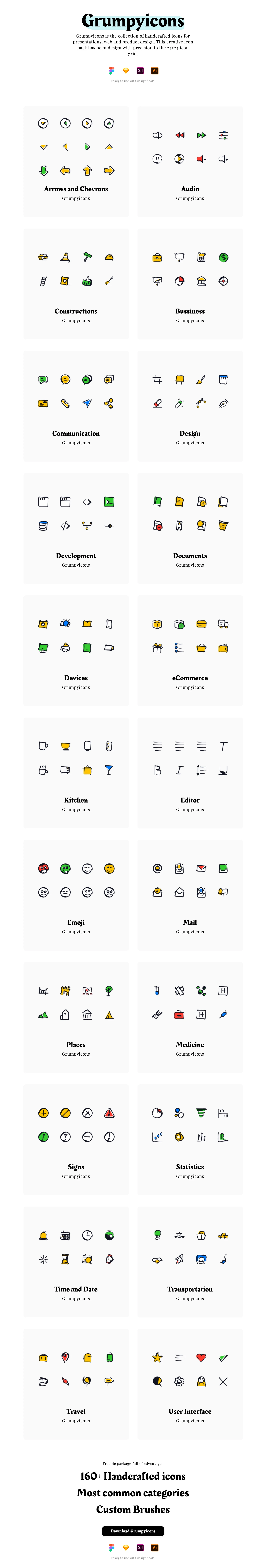Grumpyicons Free Icons Pack - 1