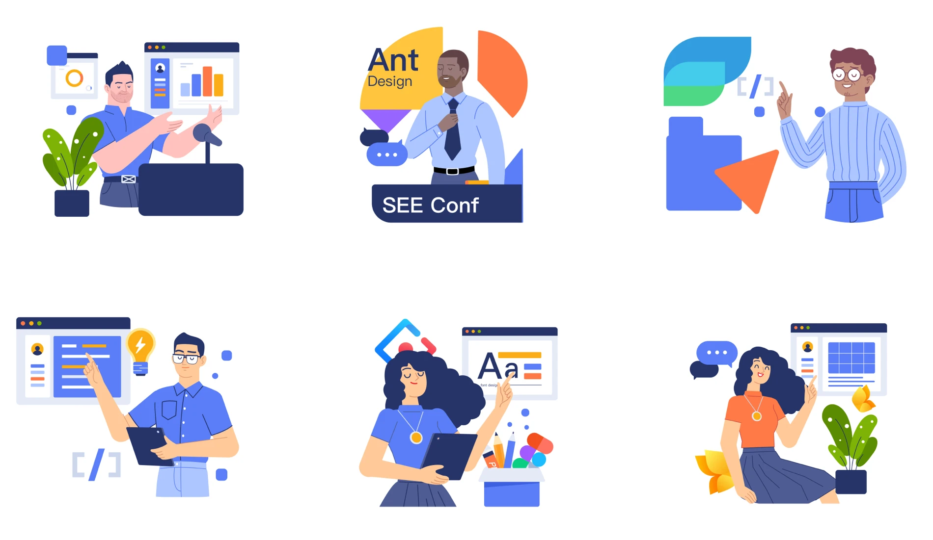 Hitu Free Illustration Components for Figma - 1