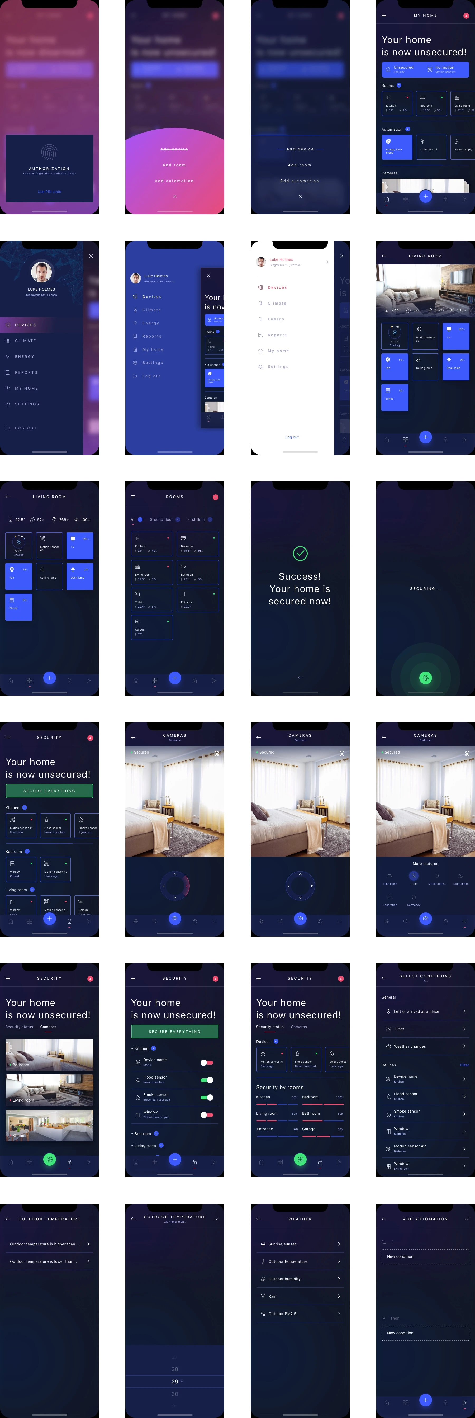 HIVO Smart Home UI Kit - 2