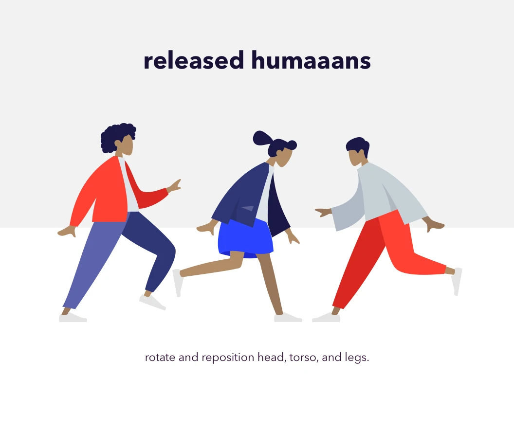 Humaaans: Mix & Match illustration library - 5