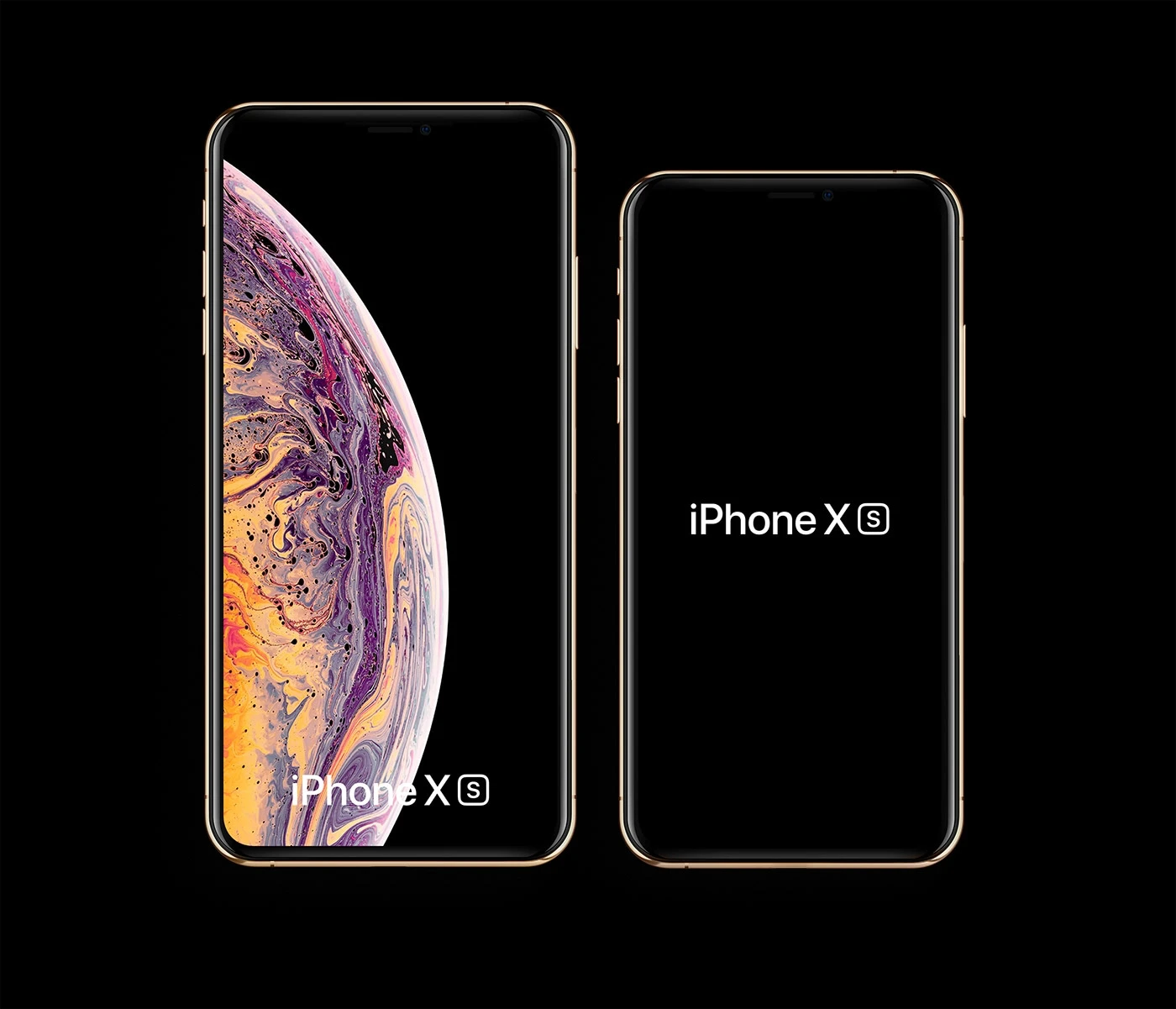 iPhone Xs and iPhone Xs Max Mockups - 2