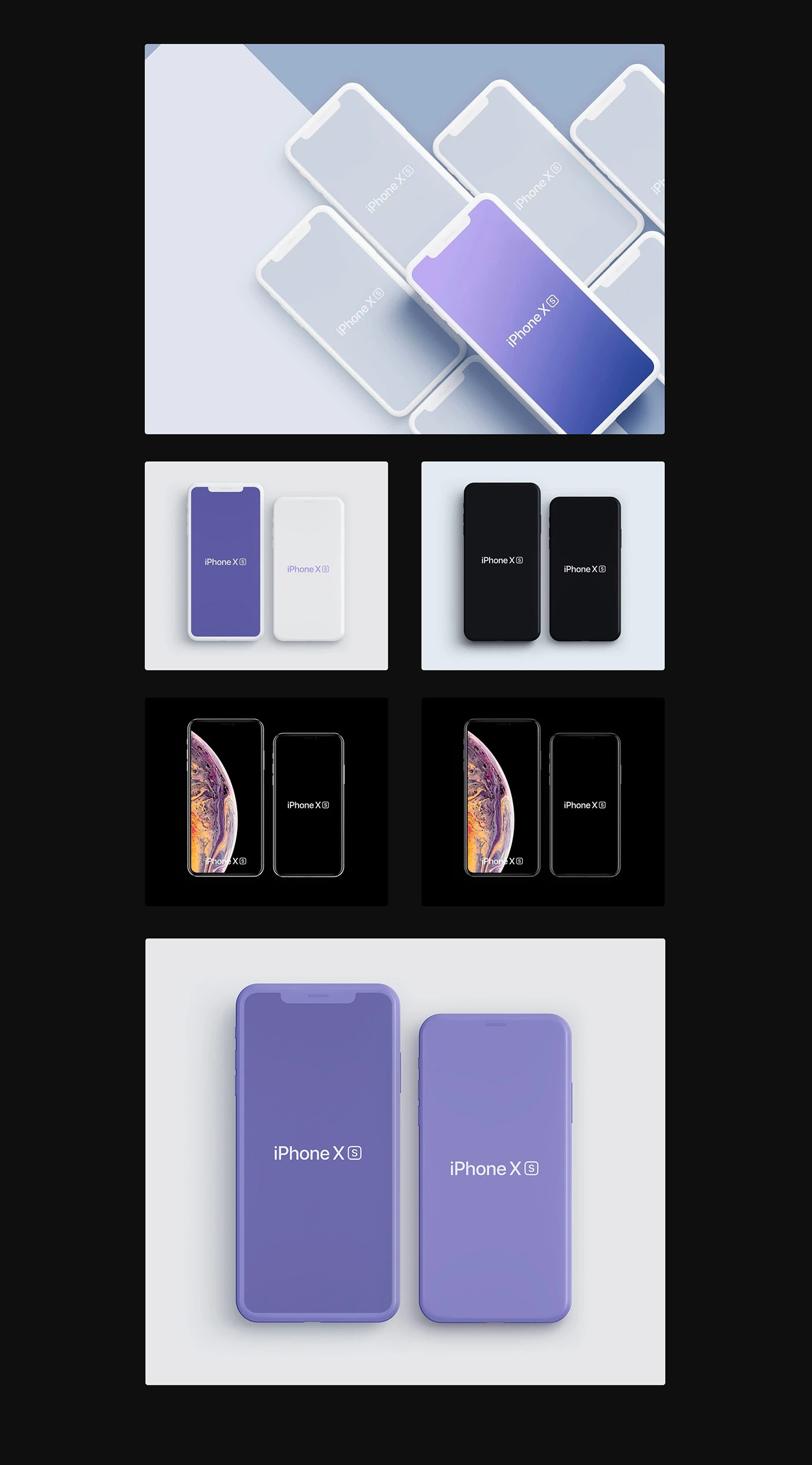 iPhone Xs and iPhone Xs Max Mockups - 3
