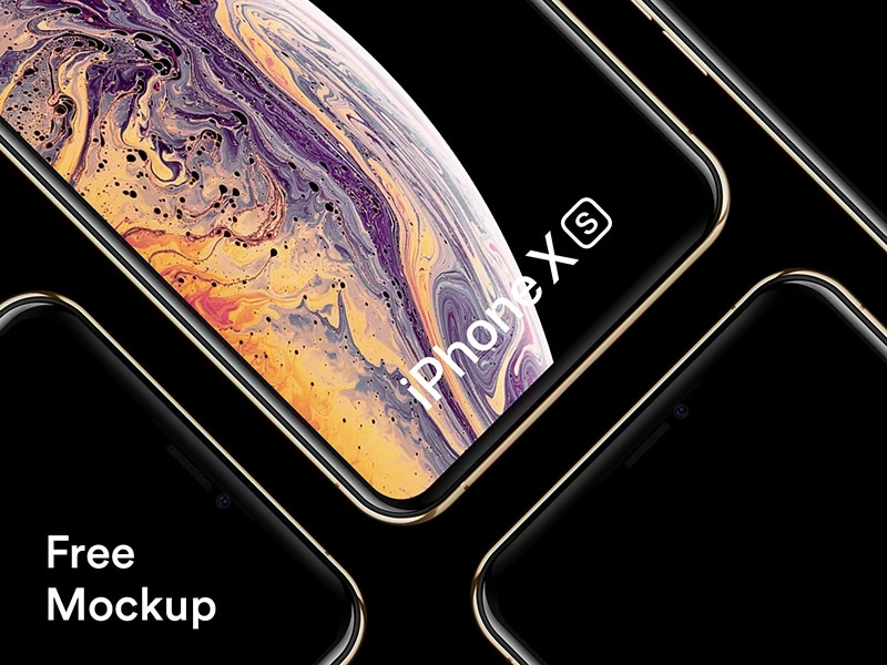 iPhone Xs and iPhone Xs Max Mockups freebie preview