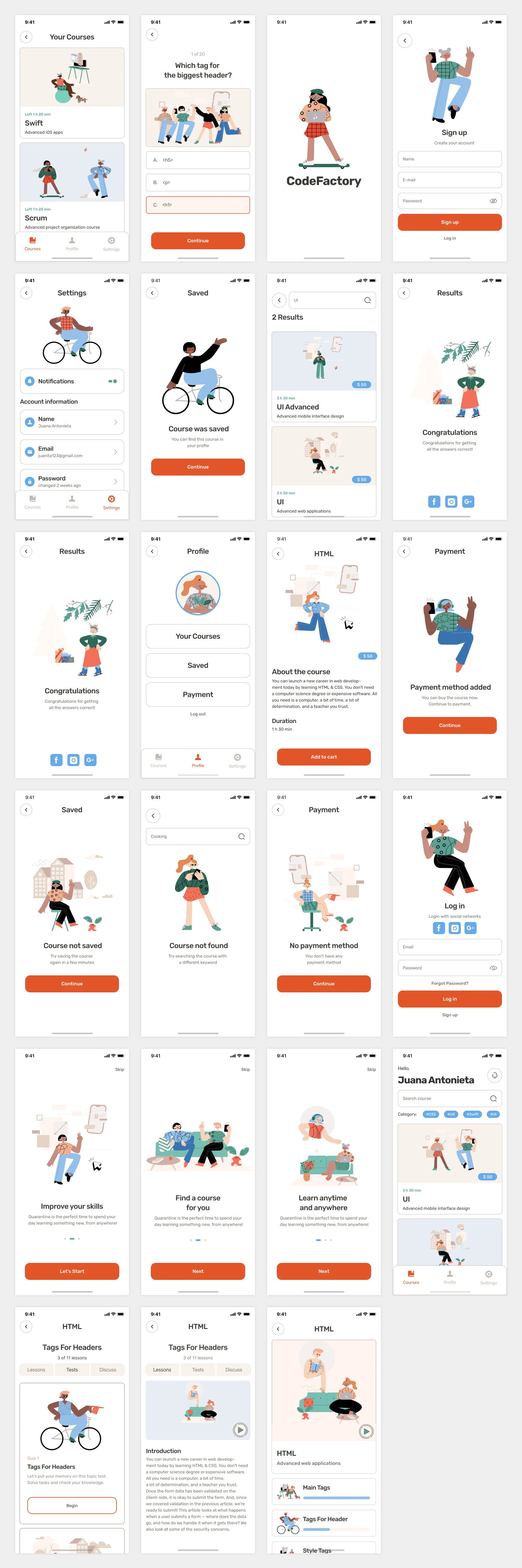 Learning Free Mobile App for Figma - 1