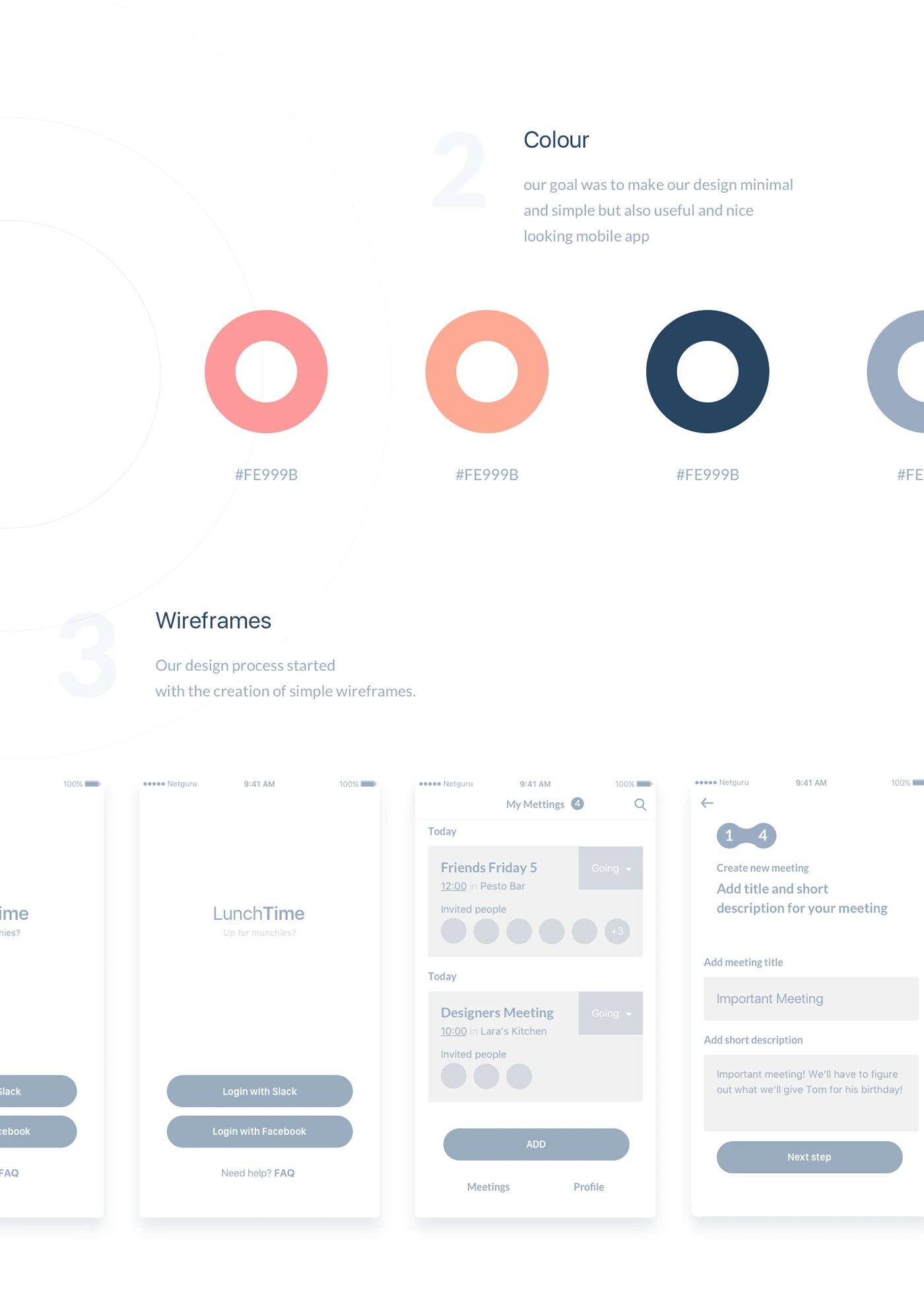 LunchTime - Mobile App Design - 2