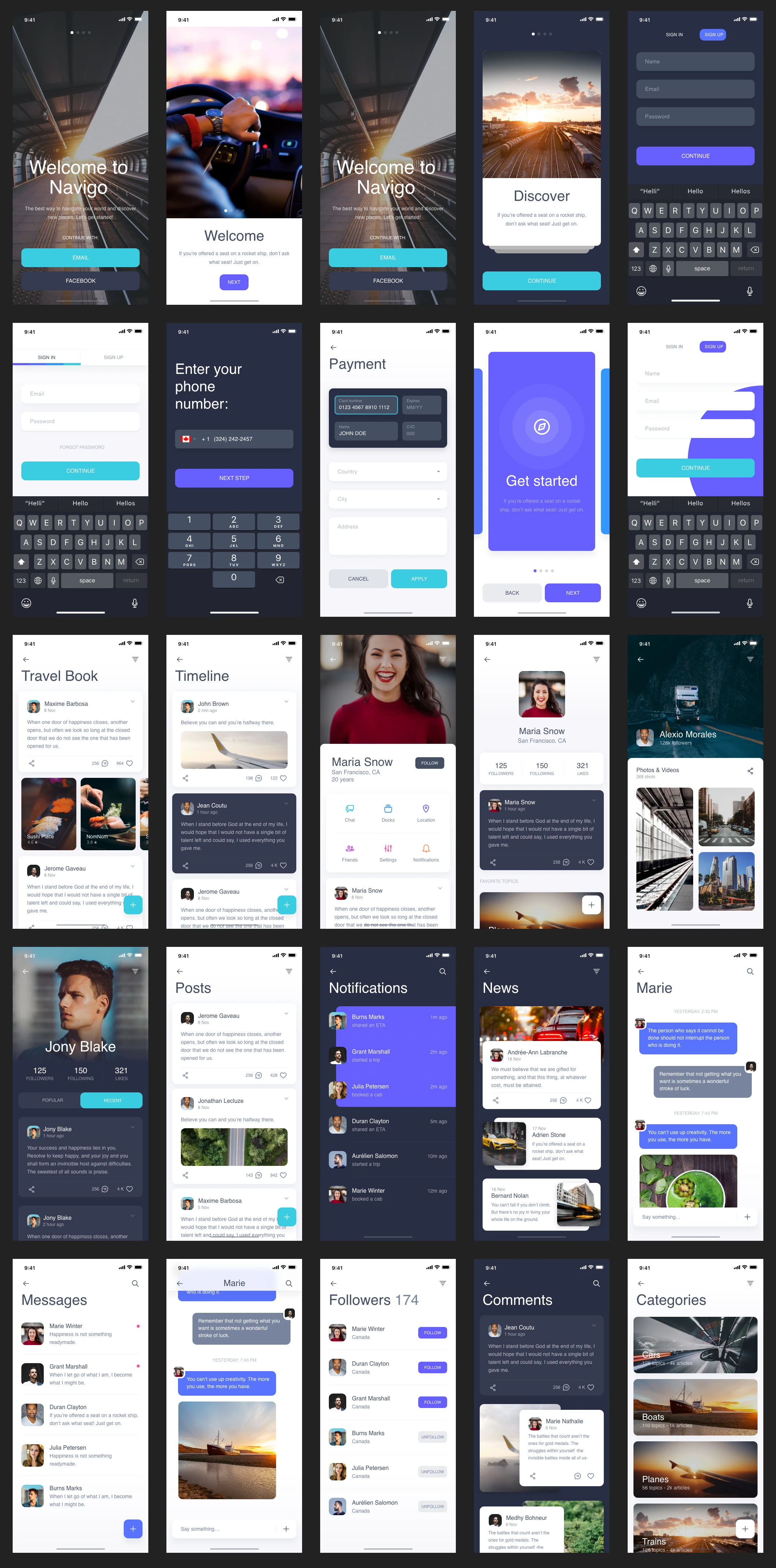 Navigo UI Kit for Adobe XD - 2