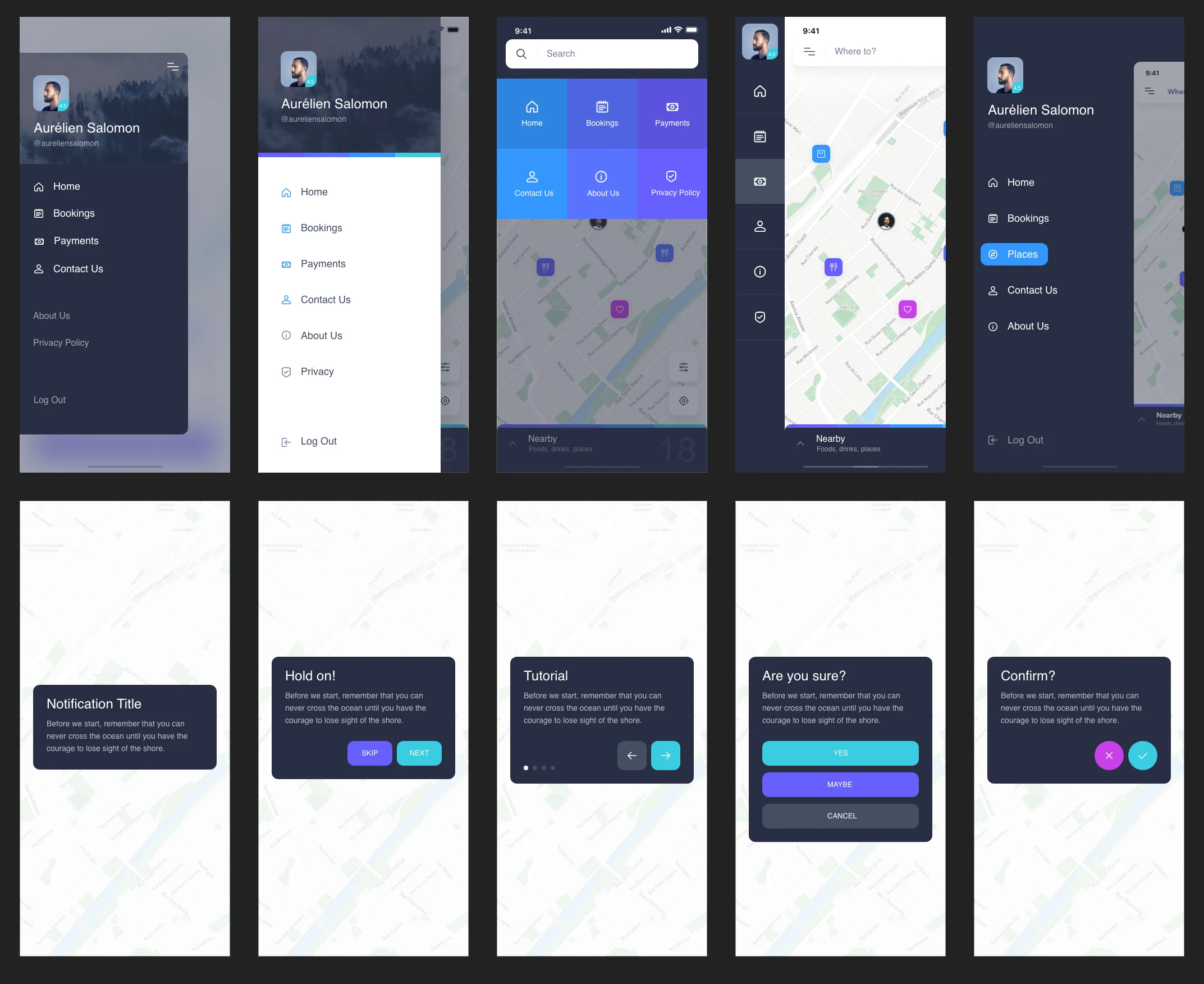Navigo UI Kit for Adobe XD - 4
