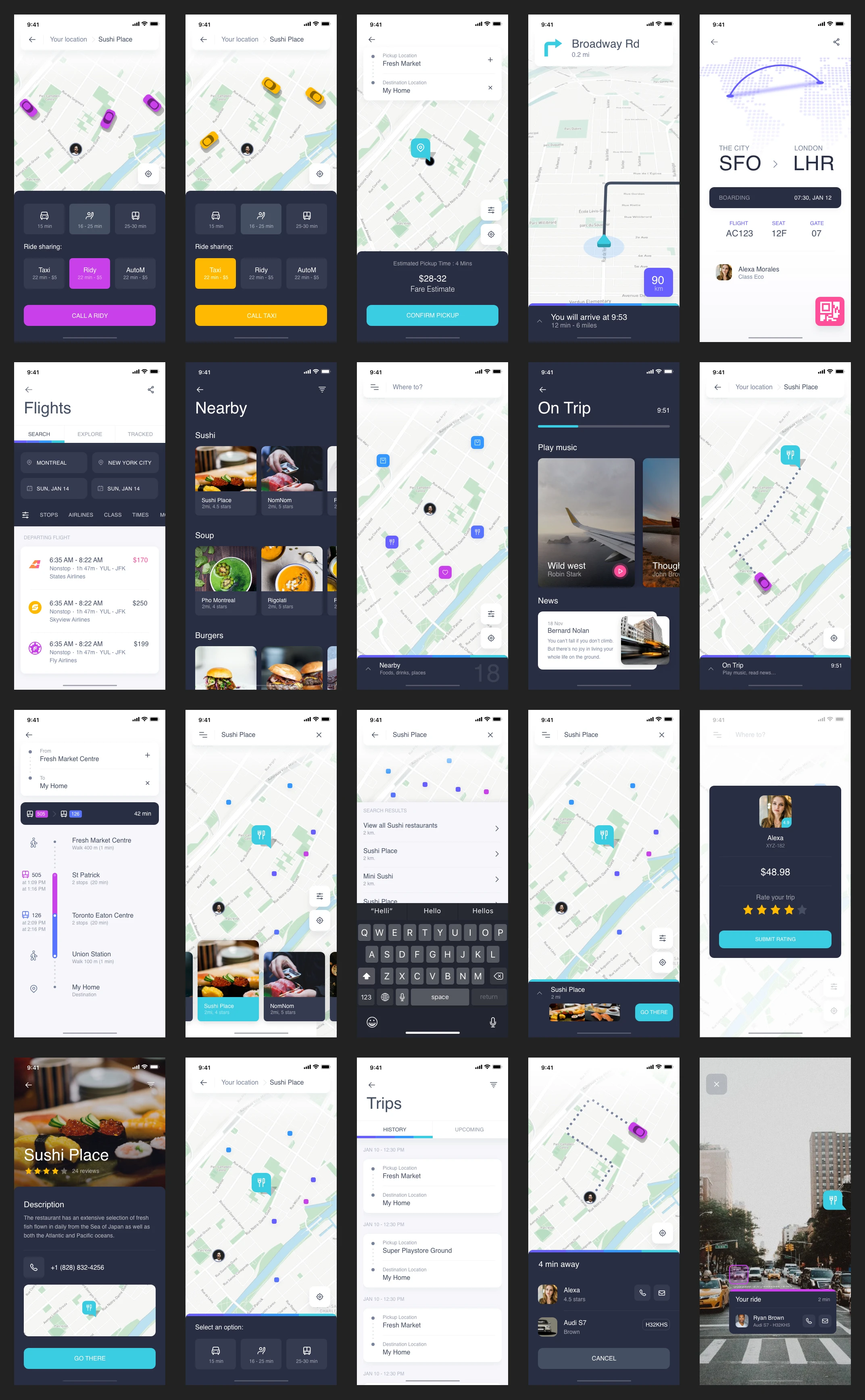 Navigo UI Kit for Adobe XD - 1