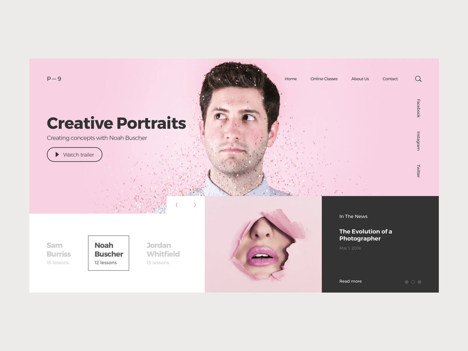 Photography Class Website - 3