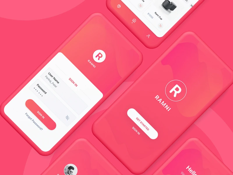 Ramni - Free eCommerce UI Kit for Adobe XD freebie preview