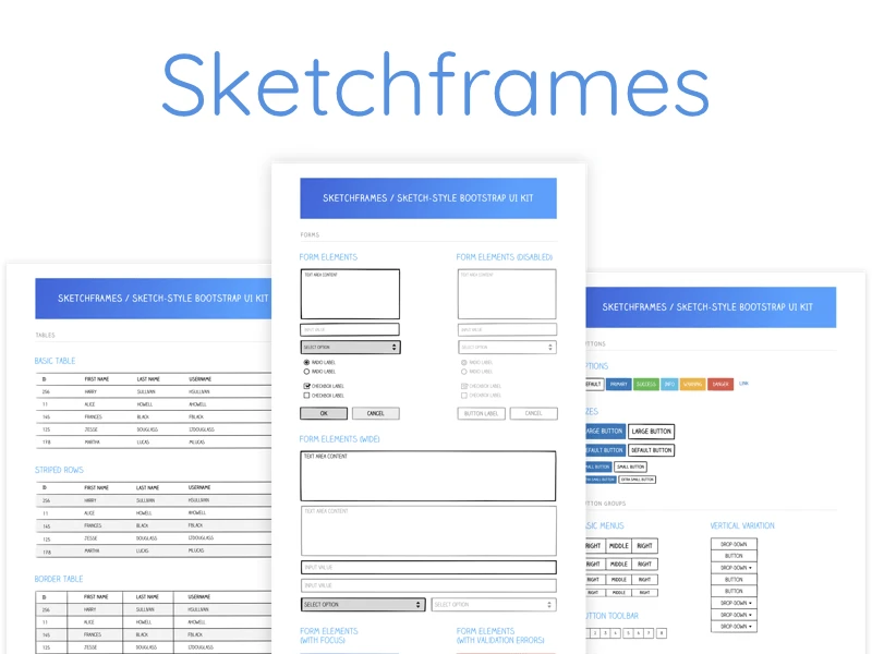 Sketchframes freebie preview