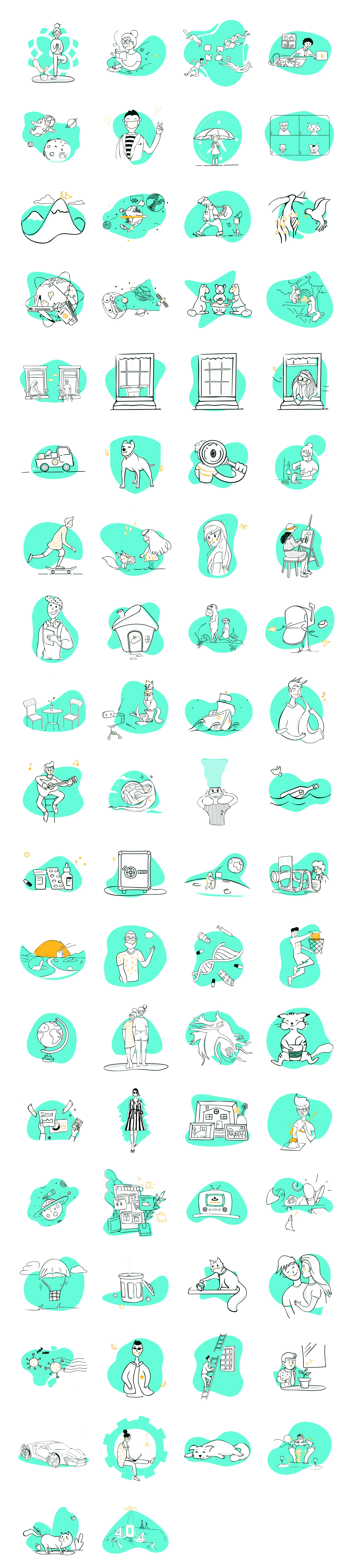 Surface - 75 Free Illustrations - 1