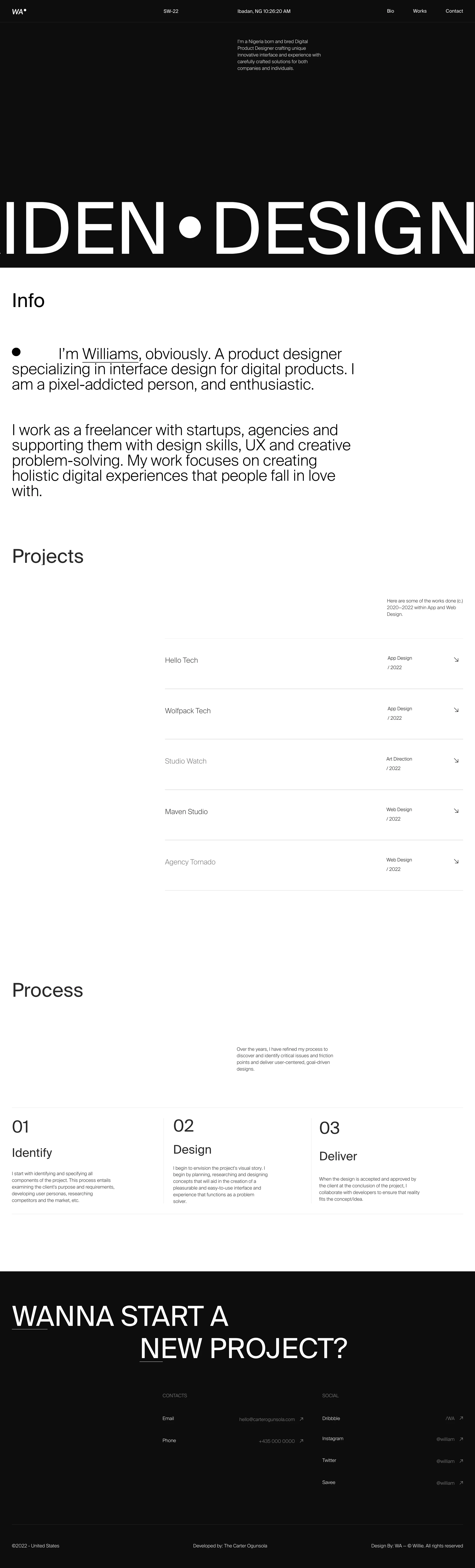 The Creative Portfolio Free Webflow Template - 1