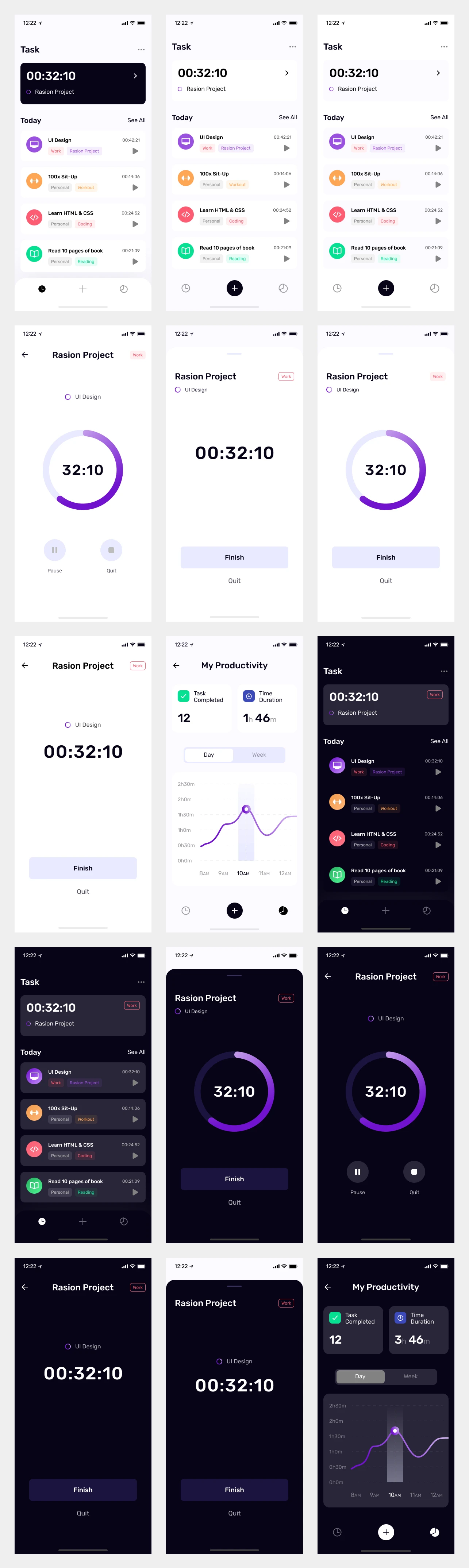 TimePad - Time Tracker Free UI Kit for Figma - 1