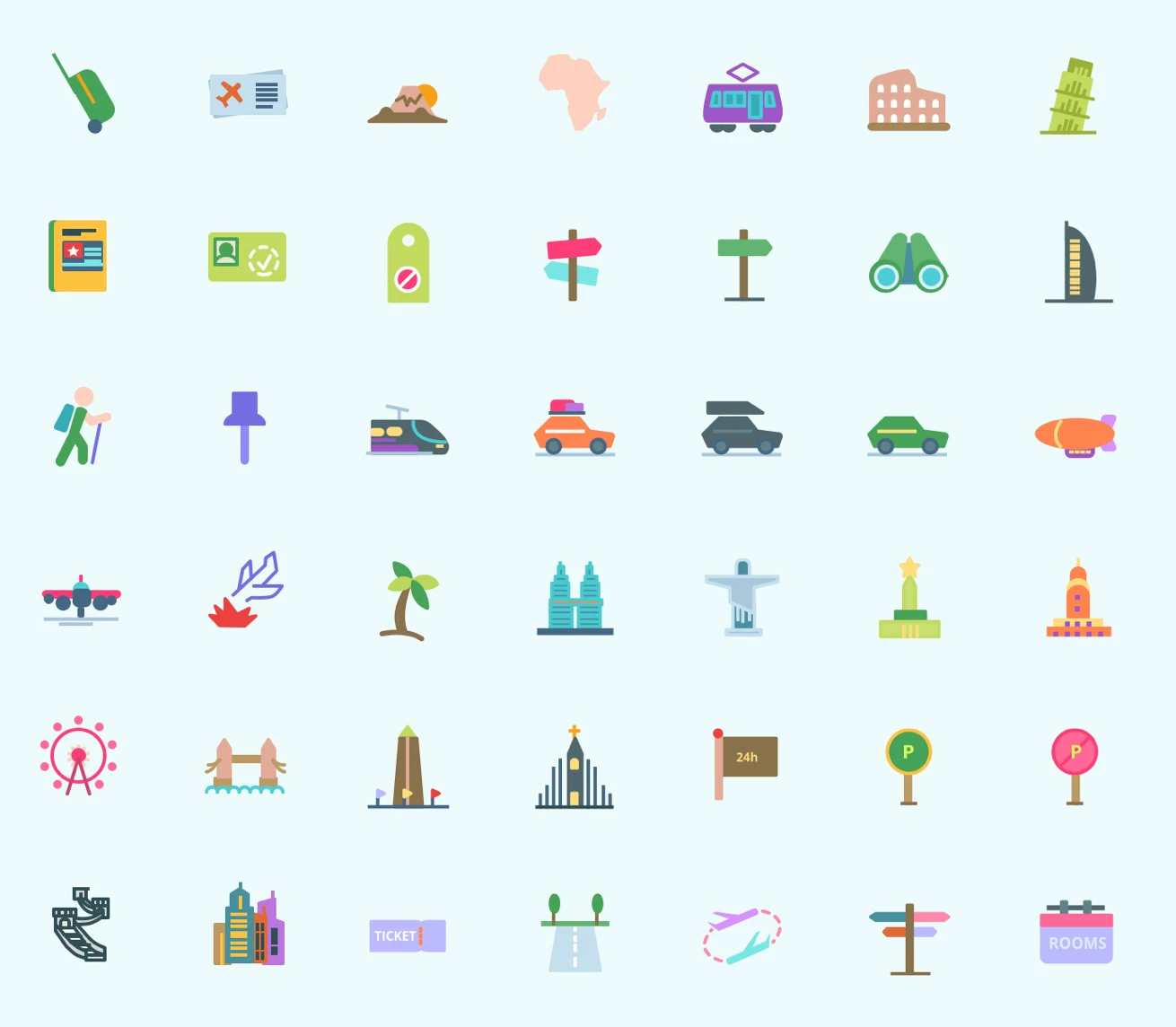 Travel Free Icon Pack - 2